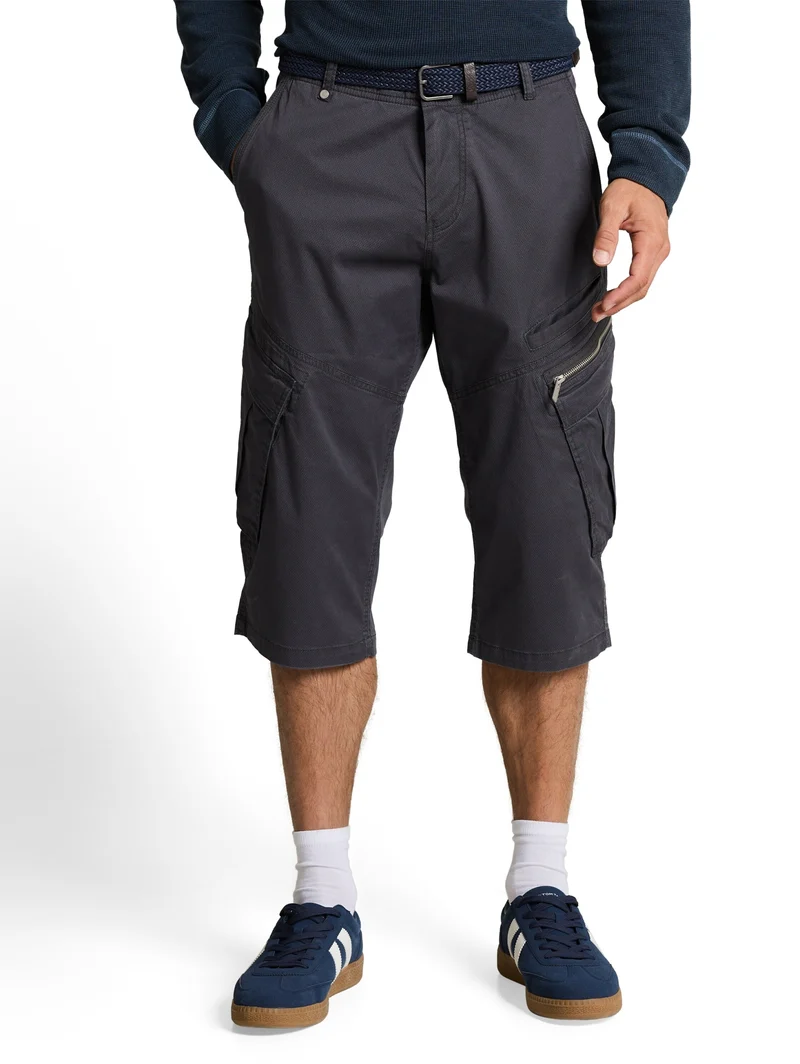 printed max overknee, grey mini weave print