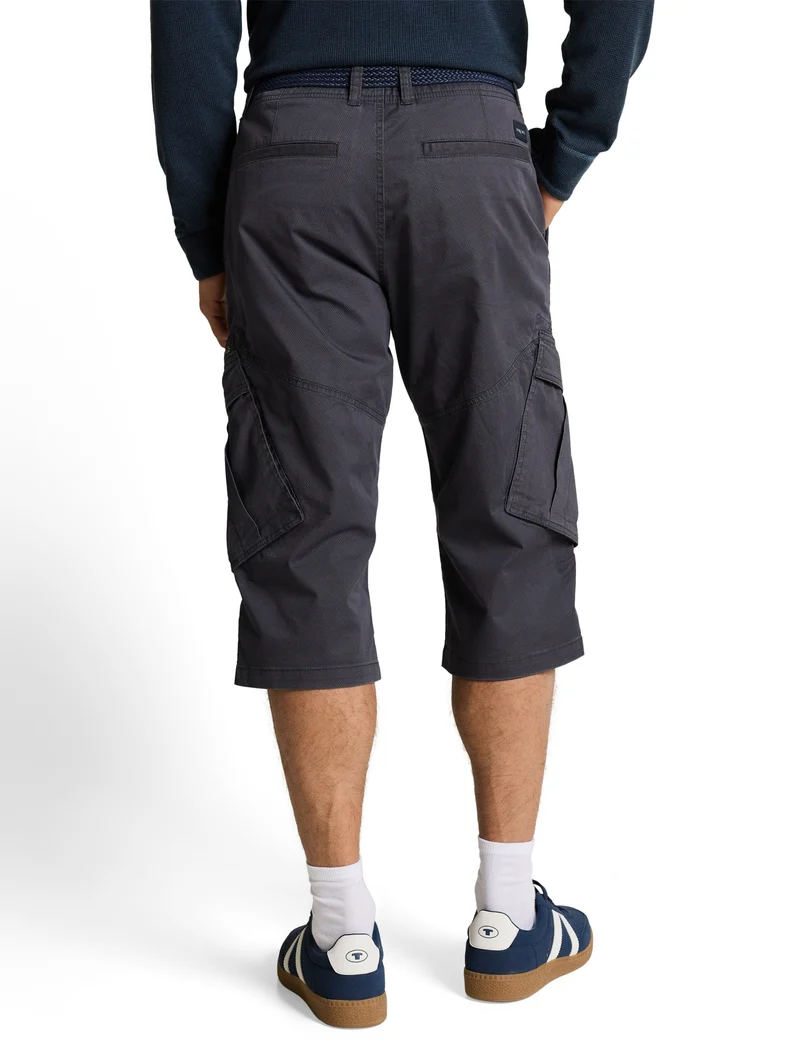 printed max overknee, grey mini weave print