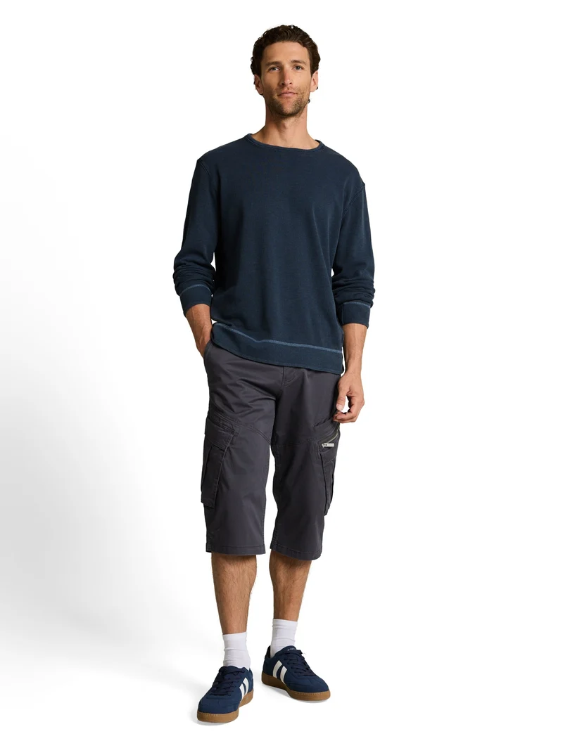 printed max overknee, grey mini weave print