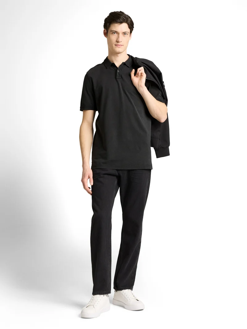 overdye polo, Black