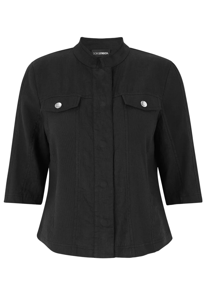 Jacke gewebt, Schwarz