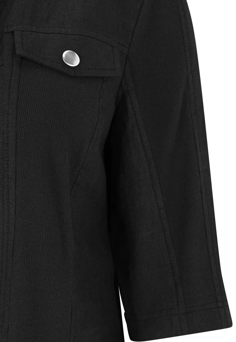 Jacke gewebt, Schwarz