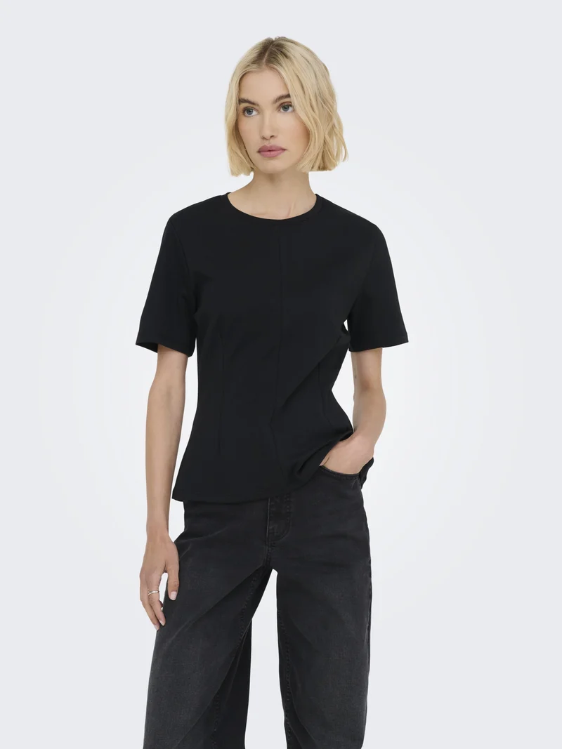 JDYEVA S/S TOP JRS, Black