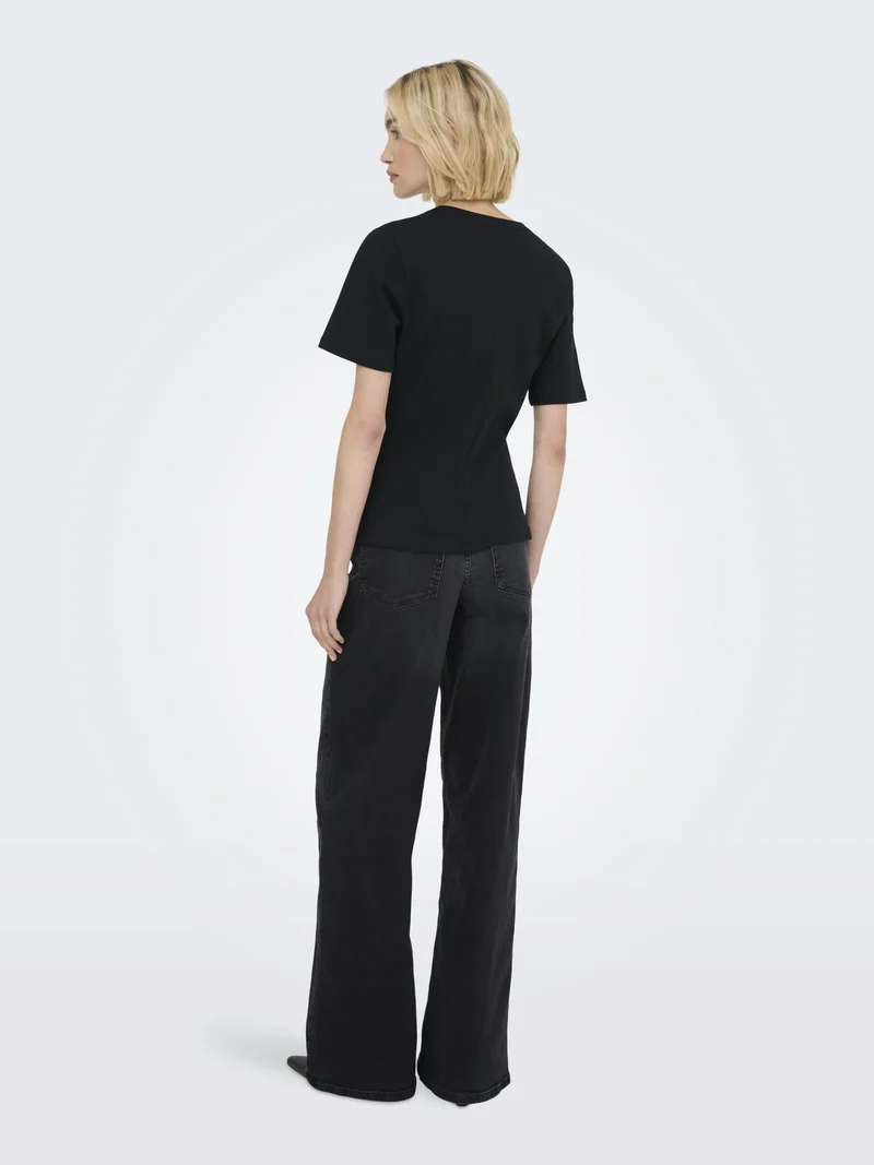 JDYEVA S/S TOP JRS, Black