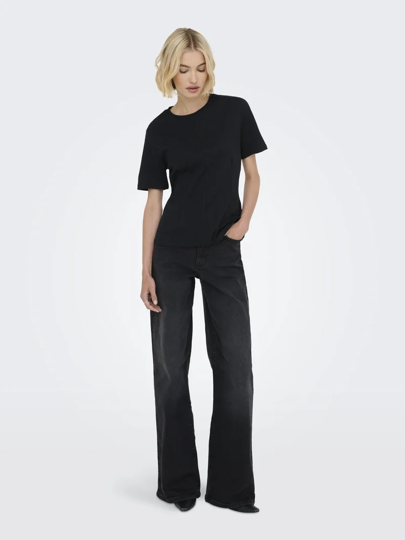 JDYEVA S/S TOP JRS, Black