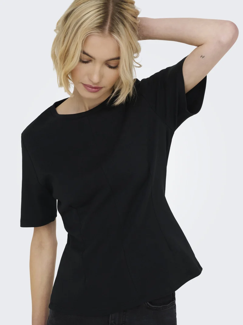 JDYEVA S/S TOP JRS, Black