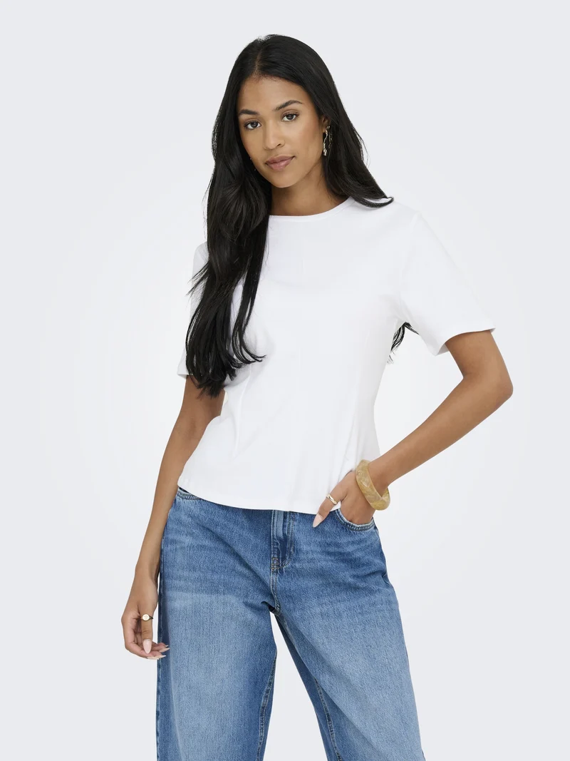 JDYEVA S/S TOP JRS, White