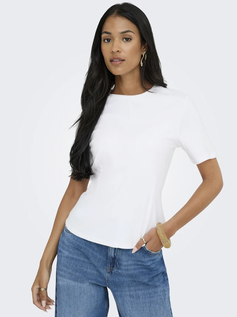 JDYEVA S/S TOP JRS, White