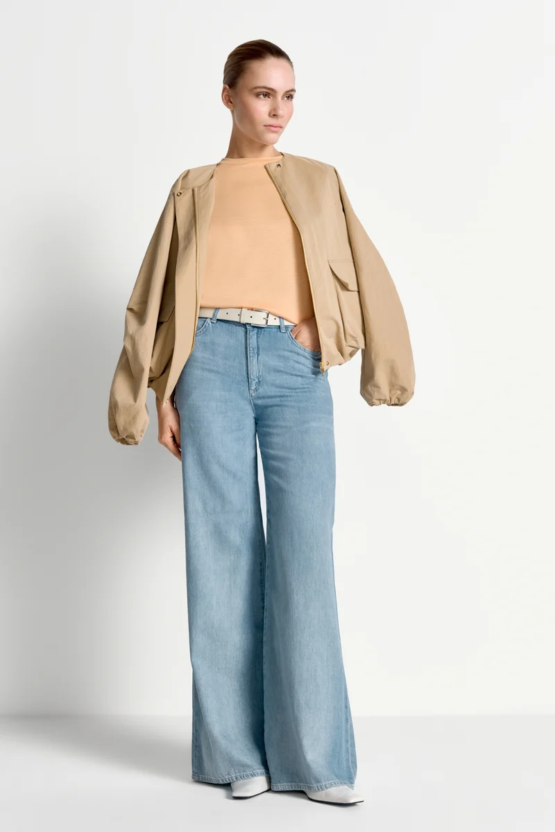 T Fineknit Shirt, soft papaya