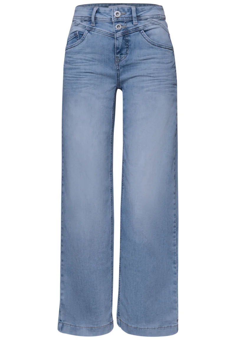 QR Style Emee Wide Leg,hw,ligh, light blue wash