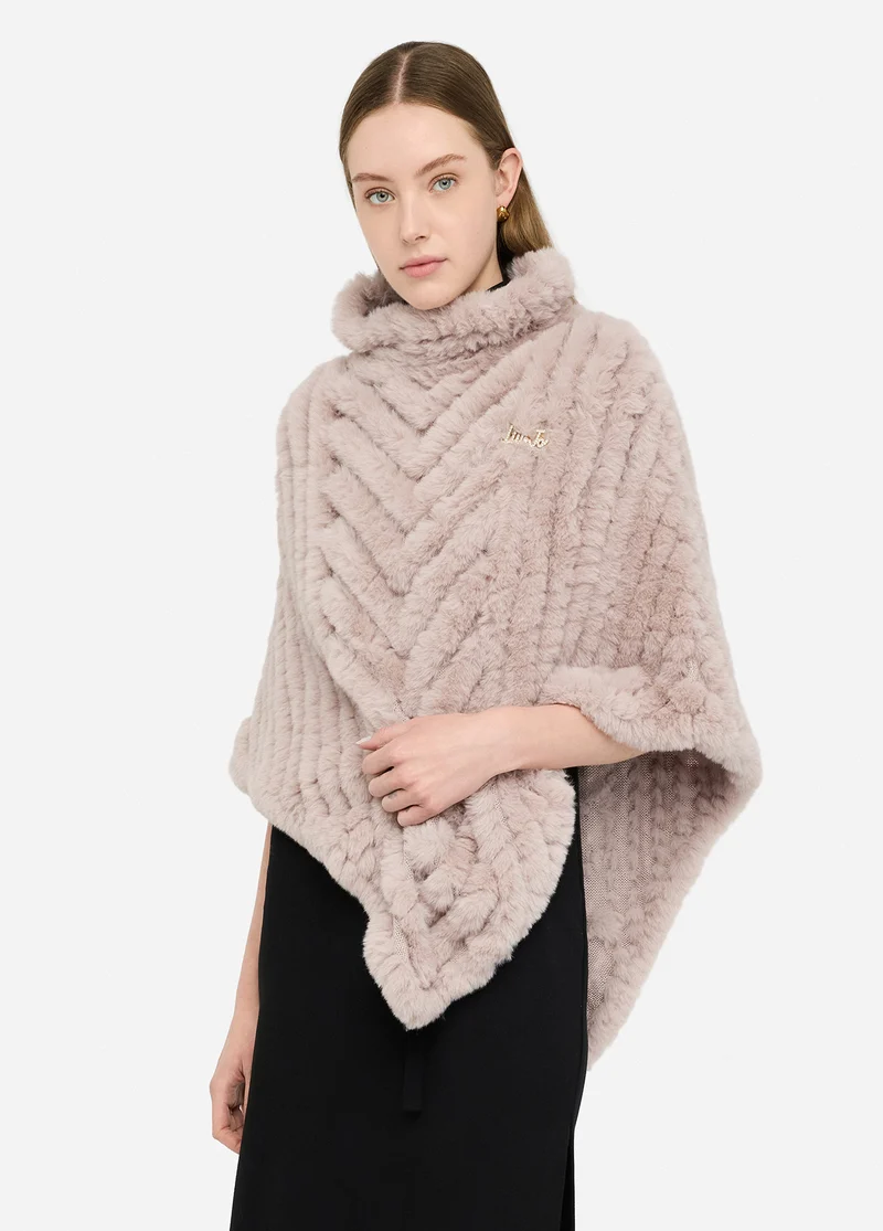 Faux Fur Poncho
