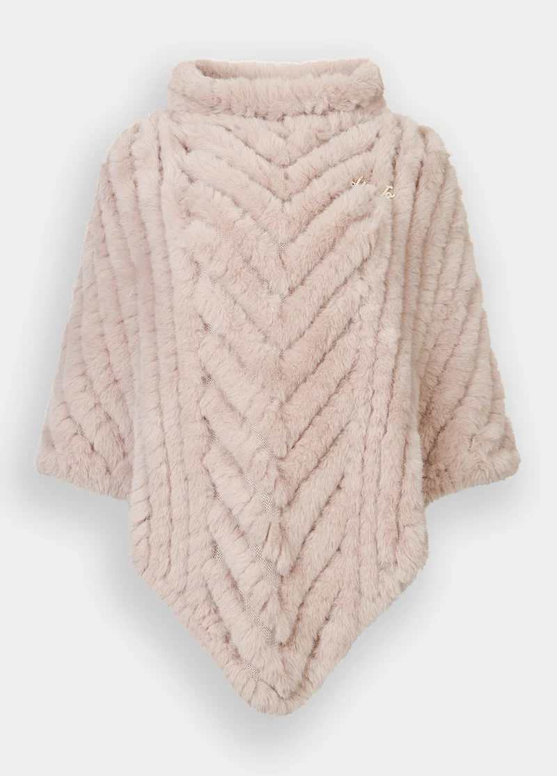 Faux Fur Poncho