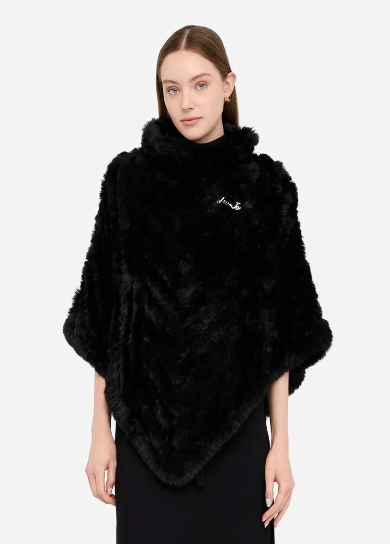 Faux Fur Poncho