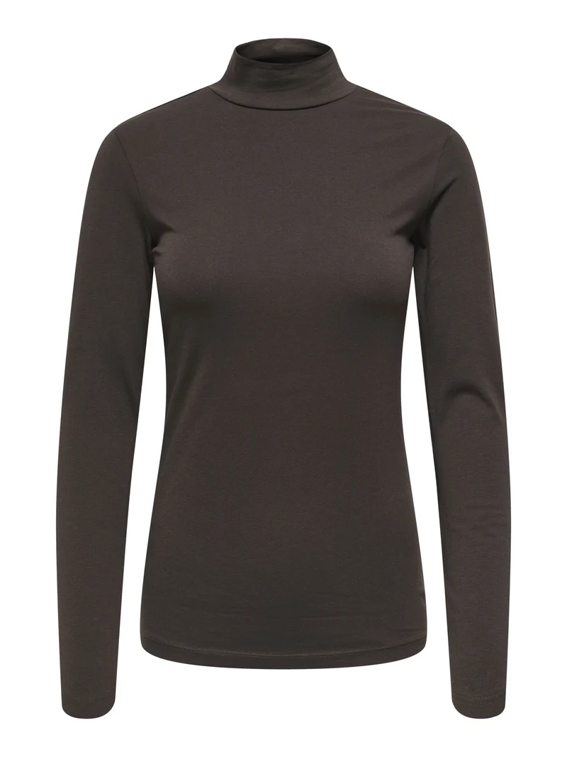 JDYAVA NEW TURTLENECK TOP JRS NOOS, Chocolate Torte