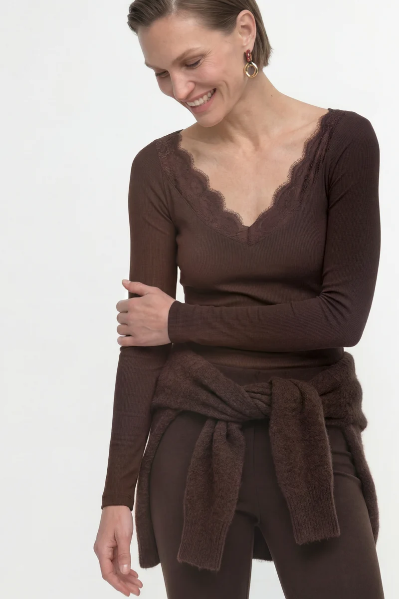Lace Longsleeve, chocolate torte