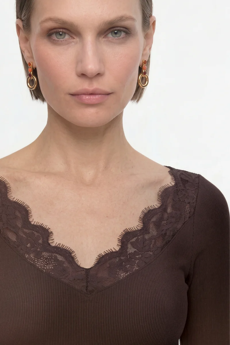 Lace Longsleeve, chocolate torte