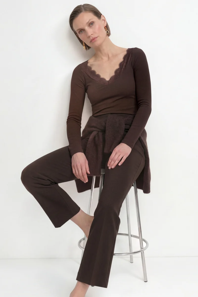 Lace Longsleeve, chocolate torte