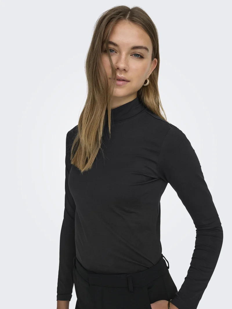 JDYAVA NEW TURTLENECK TOP JRS NOOS, Black