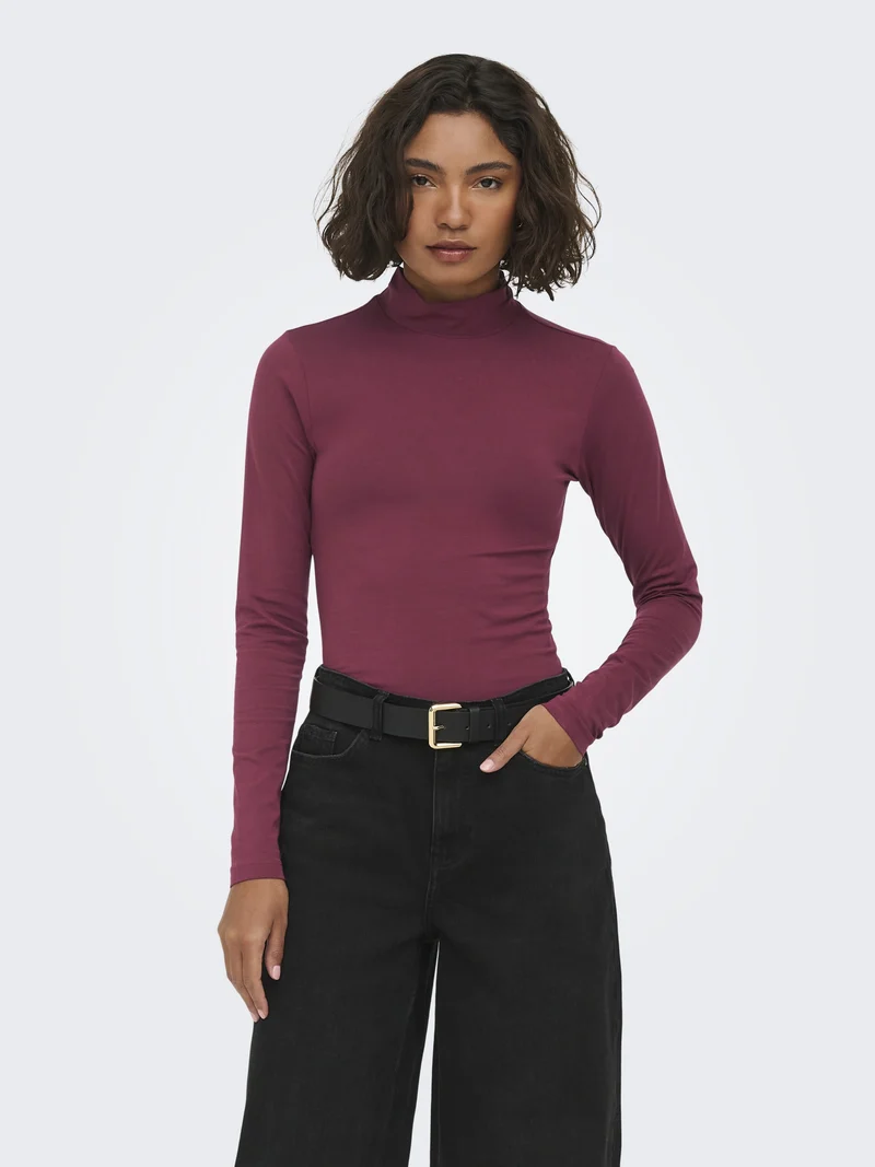 JDYAVA NEW TURTLENECK TOP JRS NOOS, Windsor Wine