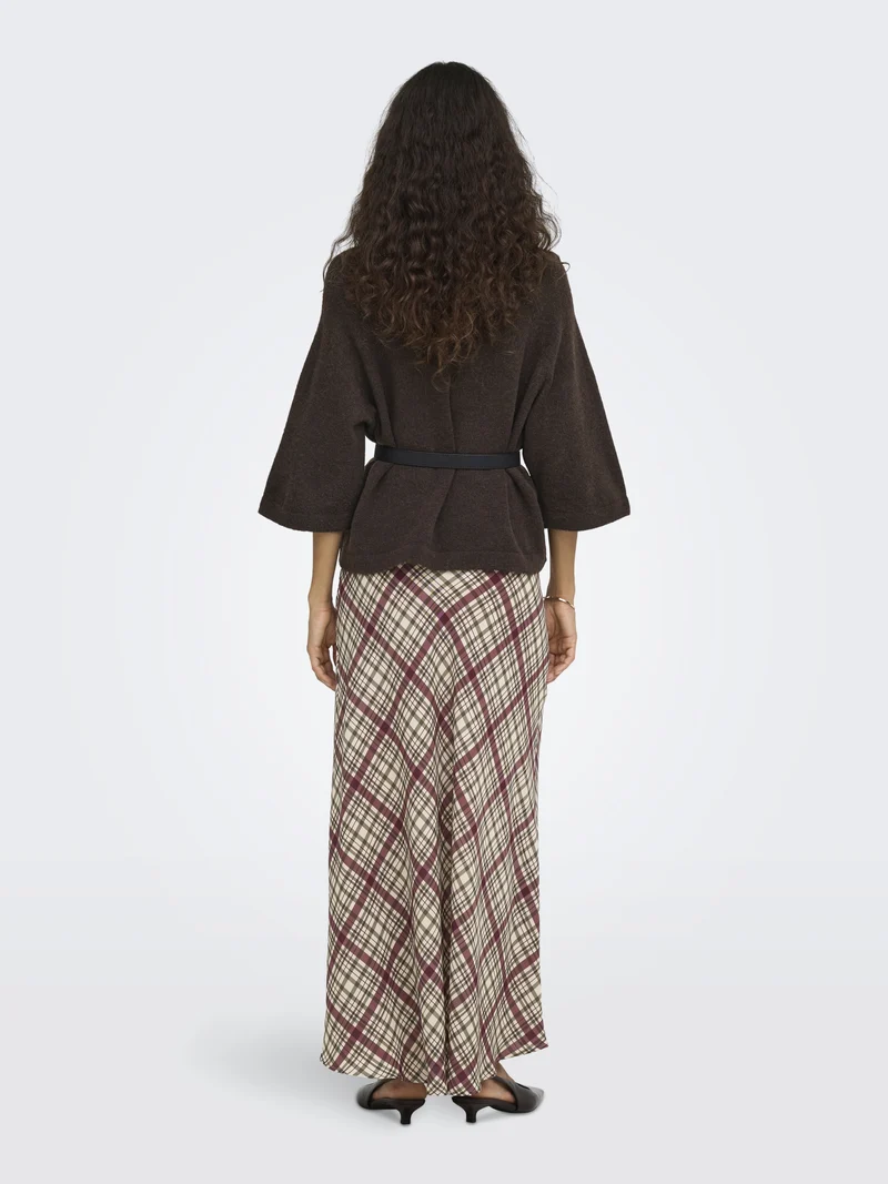 ONLSIMONI 3/4 PULLOVER KNT NOOS, Coffee Bean/MELANGE