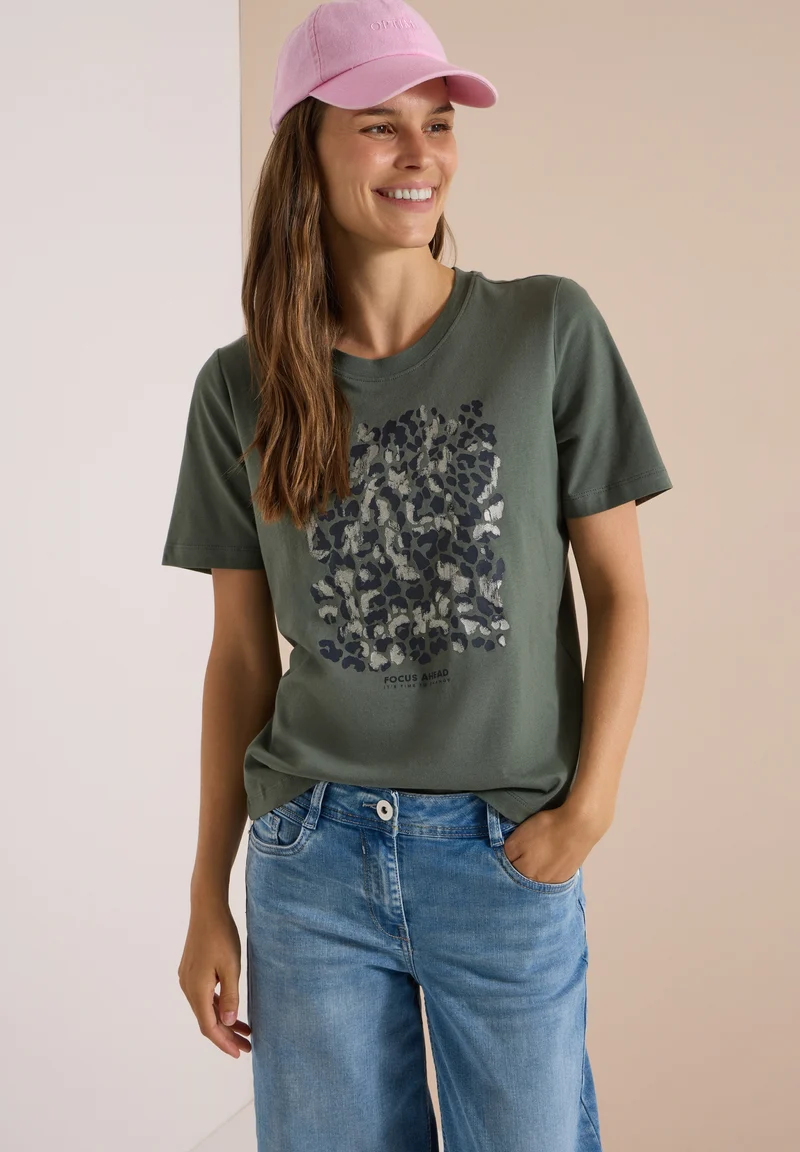 Basic Leo FP T-Shirt, dried olive green