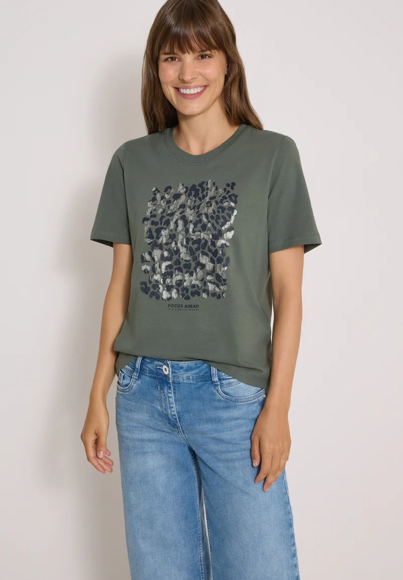 Basic Leo FP T-Shirt, dried olive green