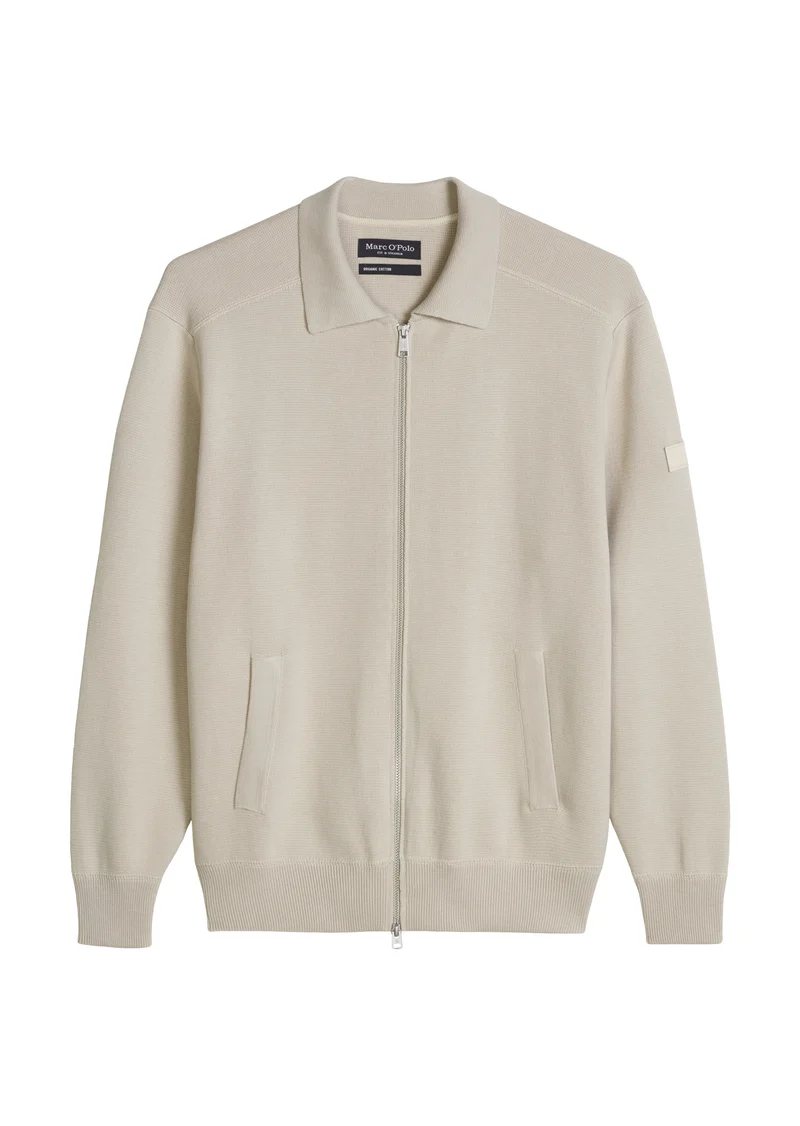Knit Cardigans Longsleeve, Grey Silk