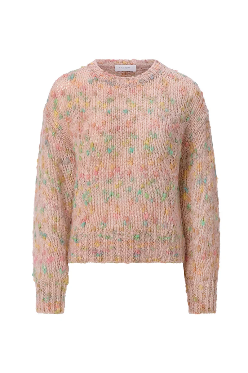 CNK Neps with Glam Yarn, powder rosé