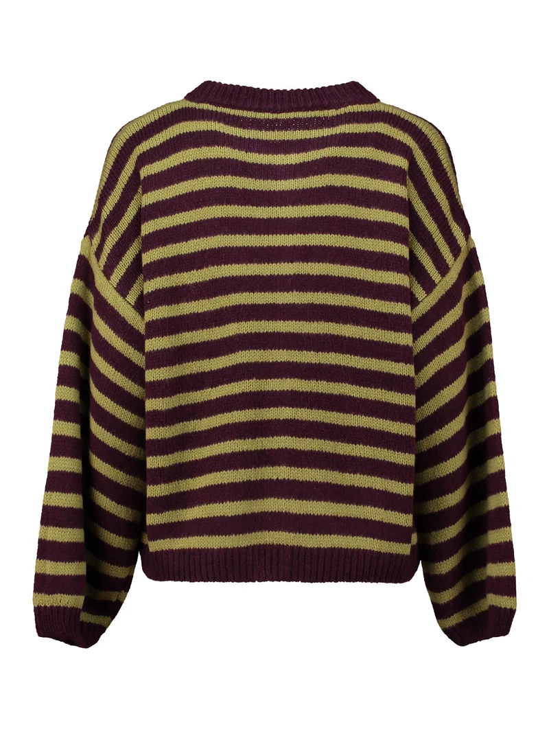 LS A CD Av44a, dcherry/avocado stripe
