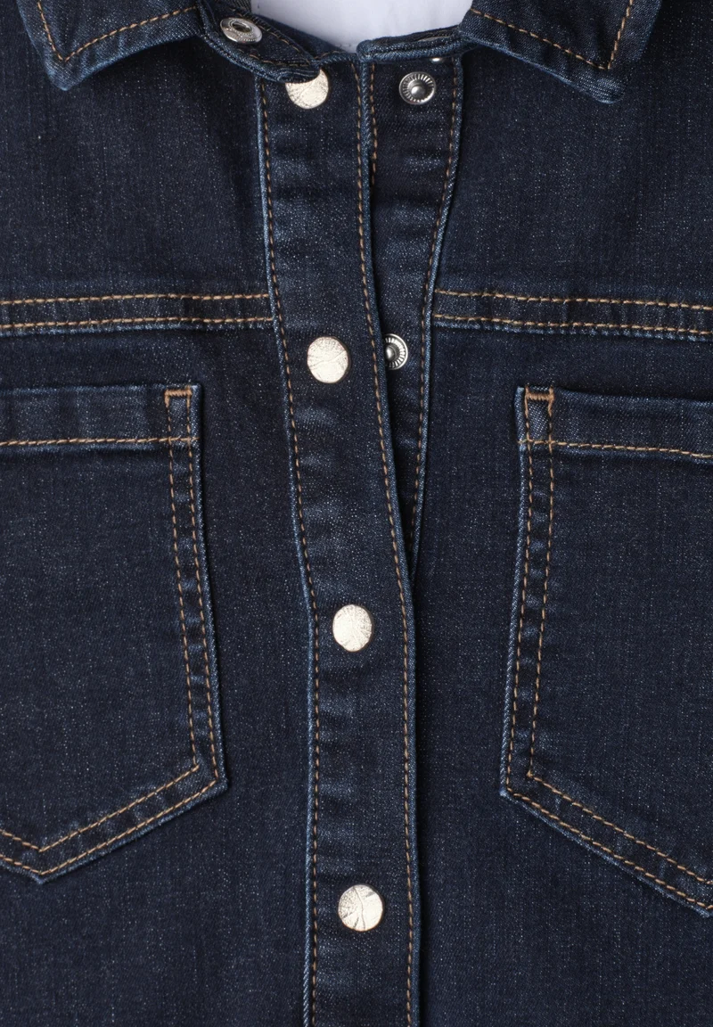 Style Denim Dress,rinse wash, Rinse Soft Washed