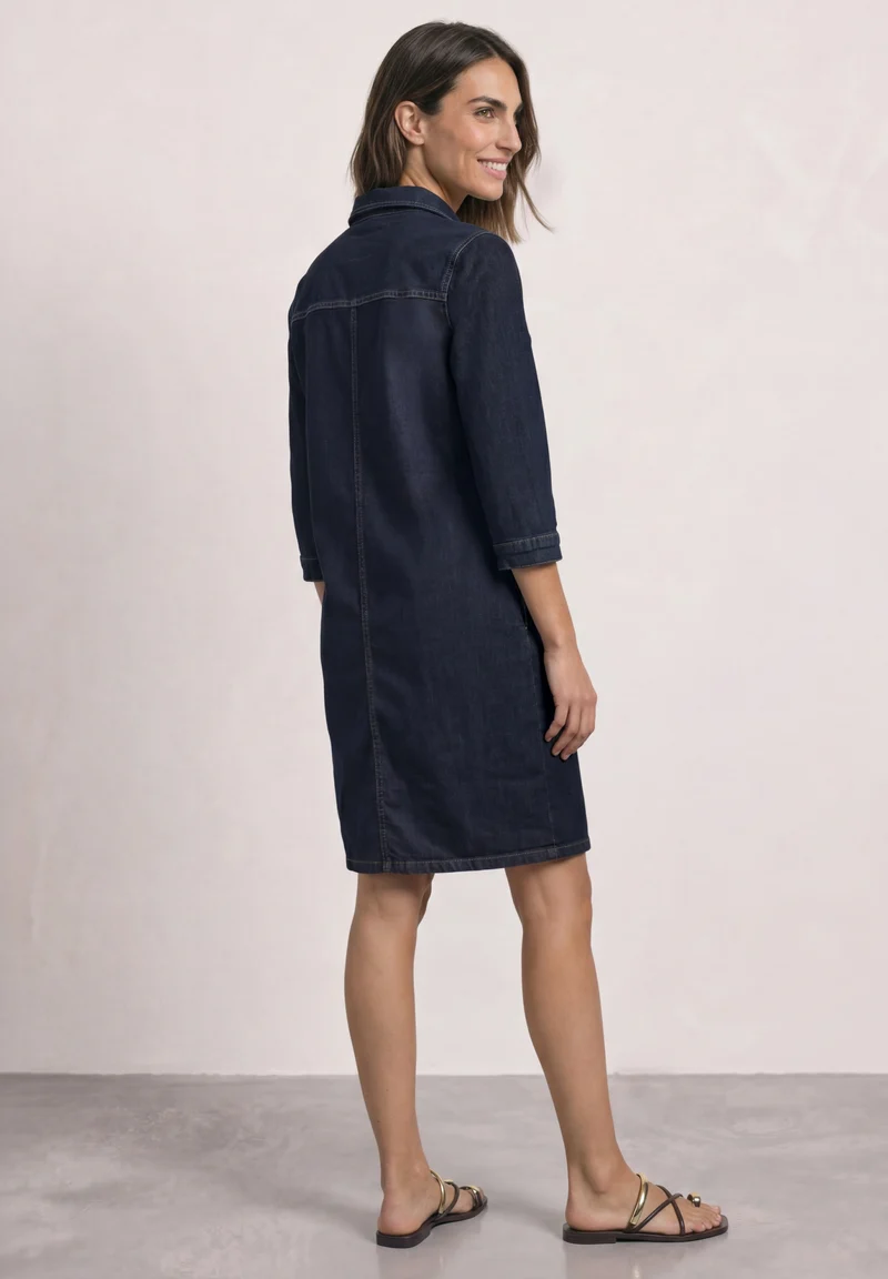 Style Denim Dress,rinse wash, Rinse Soft Washed
