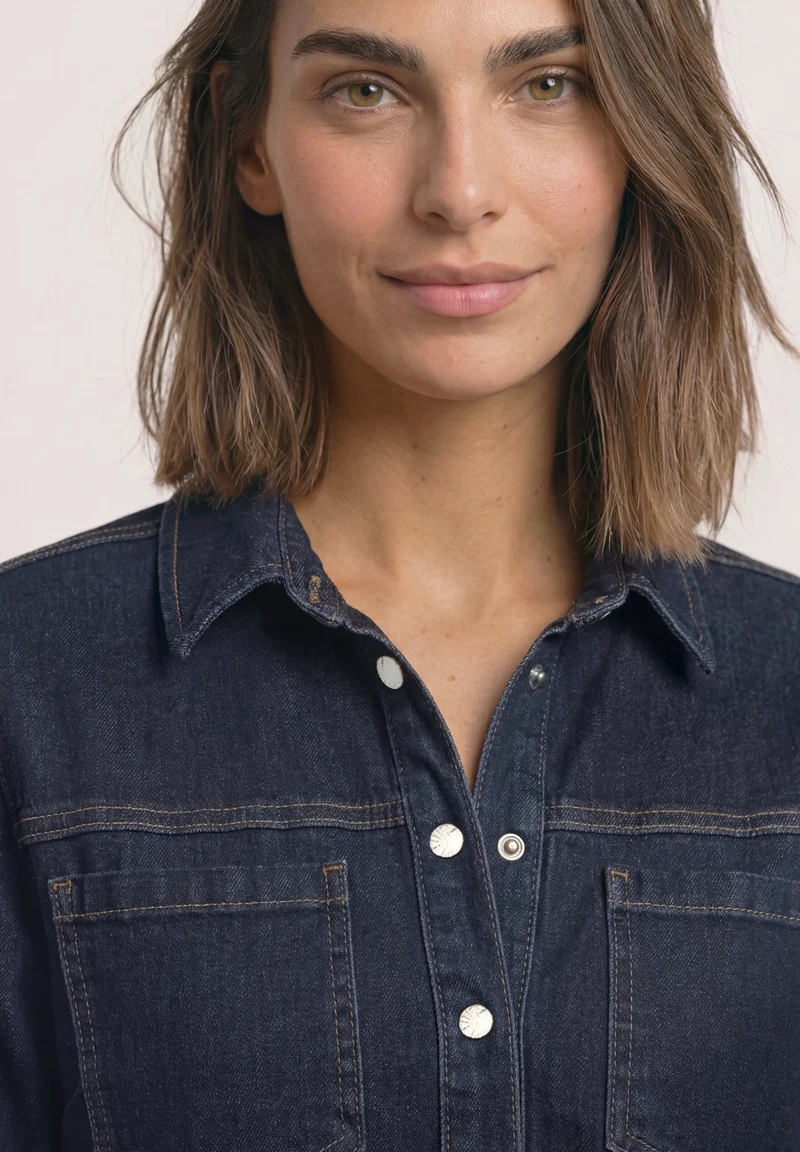 Style Denim Dress,rinse wash, Rinse Soft Washed