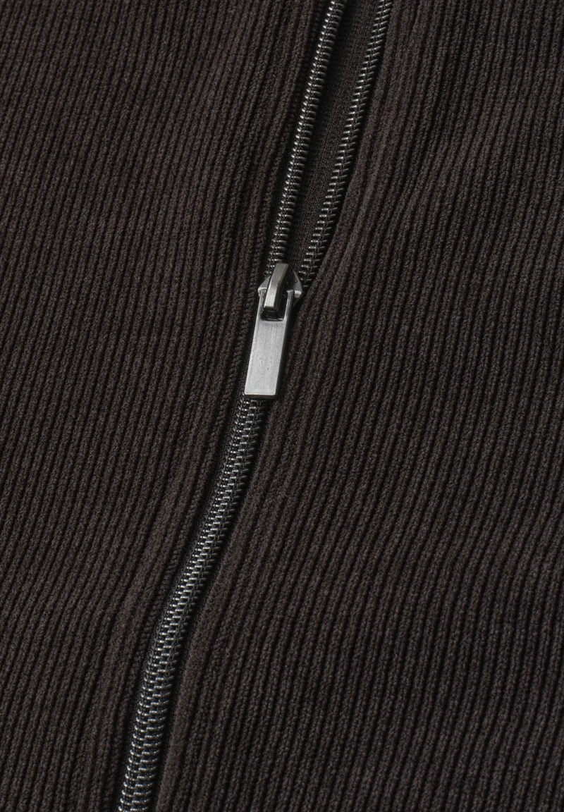 LTD QR cord look vest, black coffee