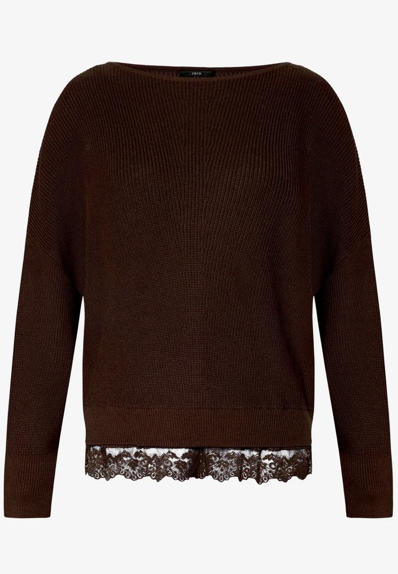 Strickpullover Kurz 1/1 Arm, Chocolate Plum