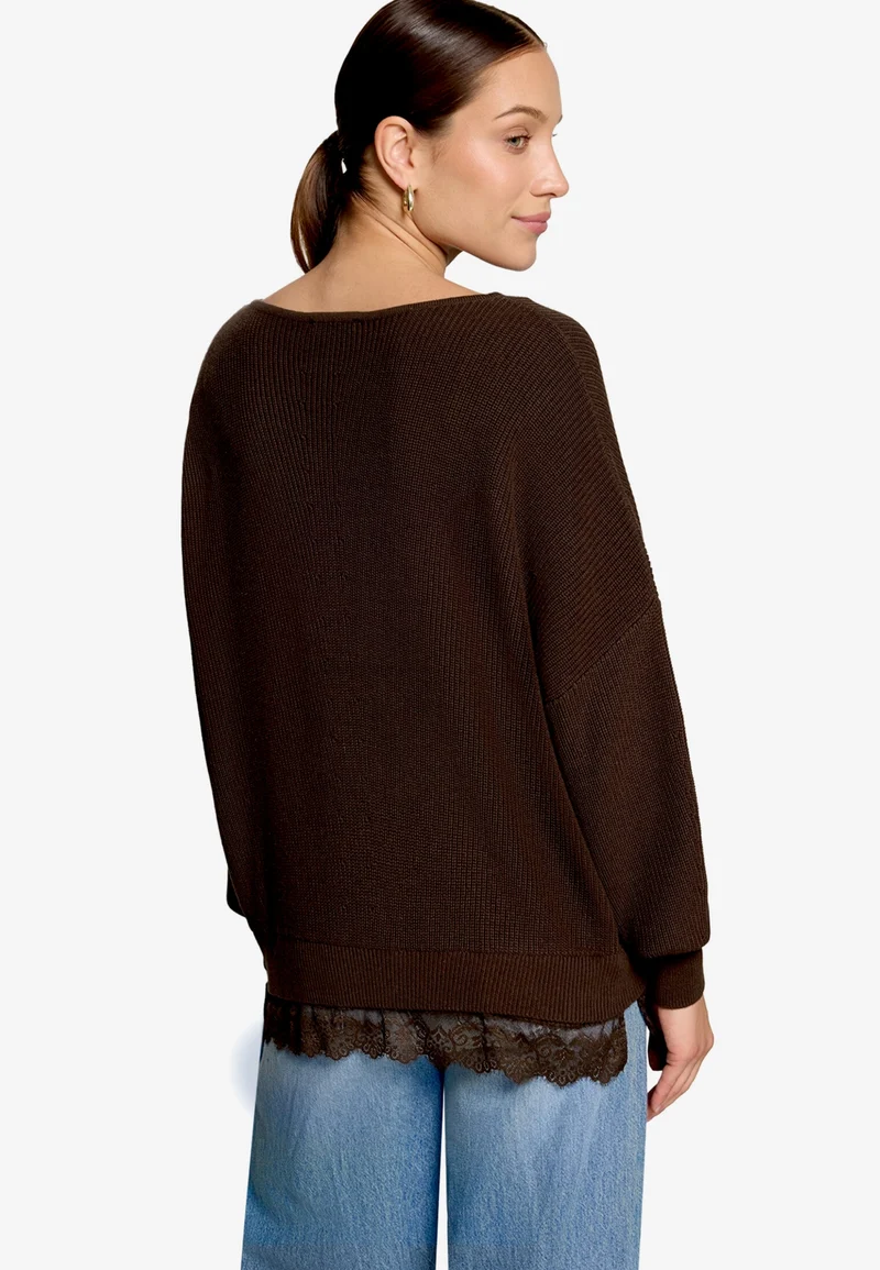 Strickpullover Kurz 1/1 Arm, Chocolate Plum