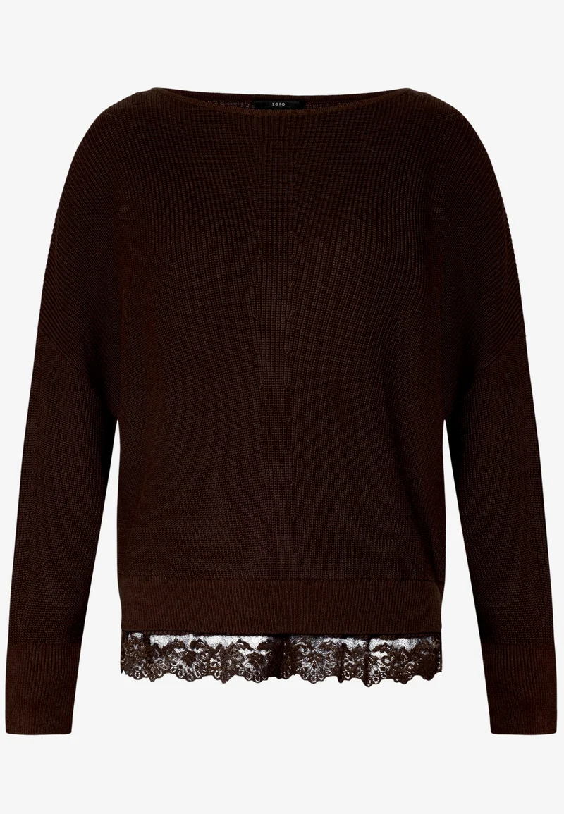 Strickpullover Kurz 1/1 Arm, Chocolate Plum