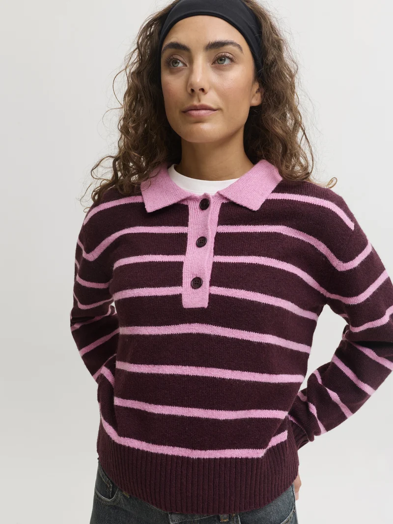 JXRUBY POLO NECK KNIT SN, Orchid Smoke