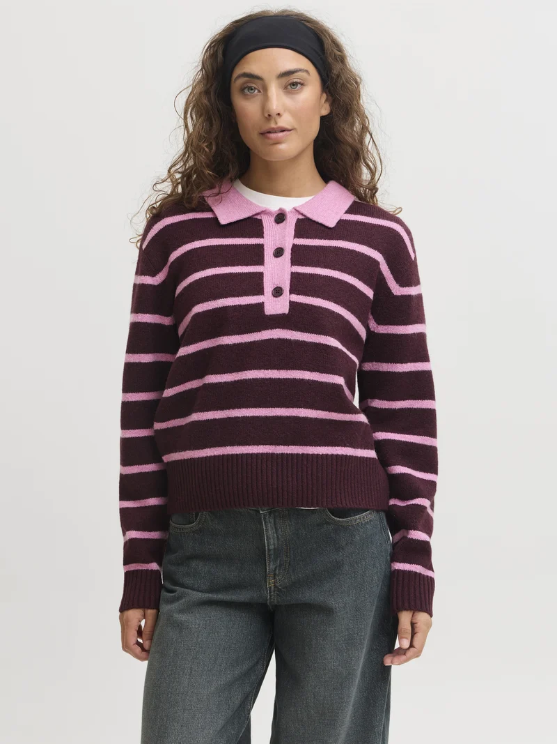 JXRUBY POLO NECK KNIT SN, Orchid Smoke