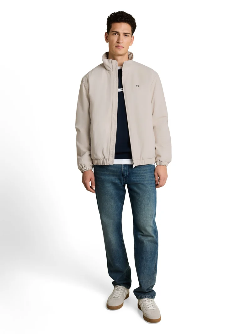 stand-up collar blouson, Dusty Beige