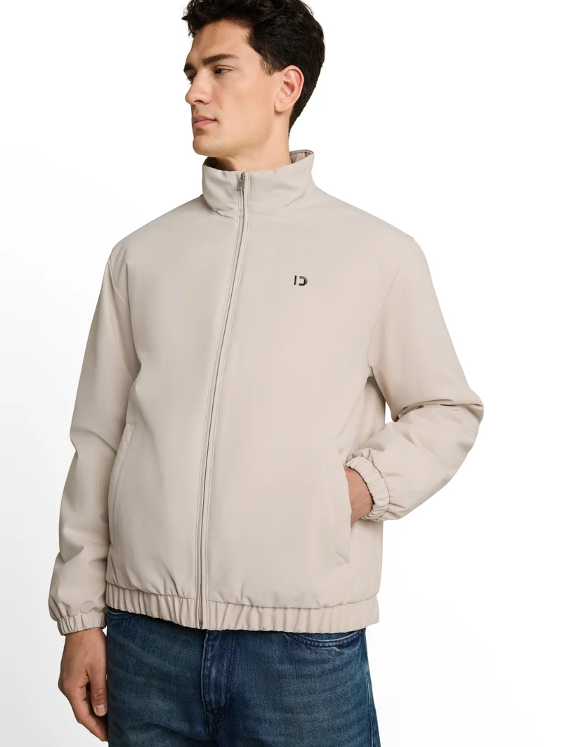 stand-up collar blouson, Dusty Beige