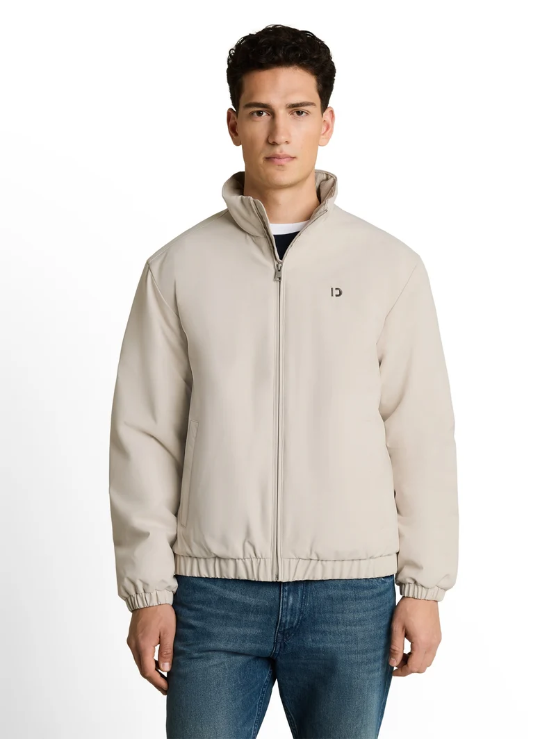 stand-up collar blouson, Dusty Beige