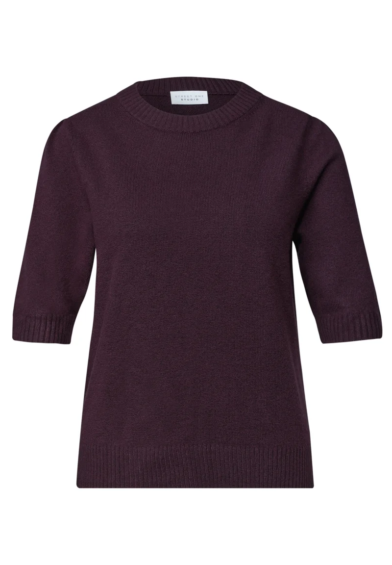 LTD QR Studio_Short sleeve swe, very berry mel.