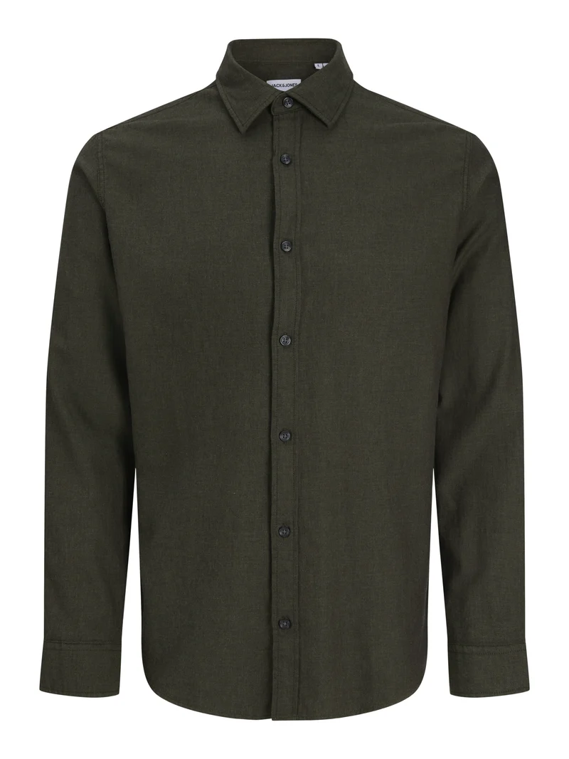 JJEFIELD MELANGE SHIRT LS SN, Rosin