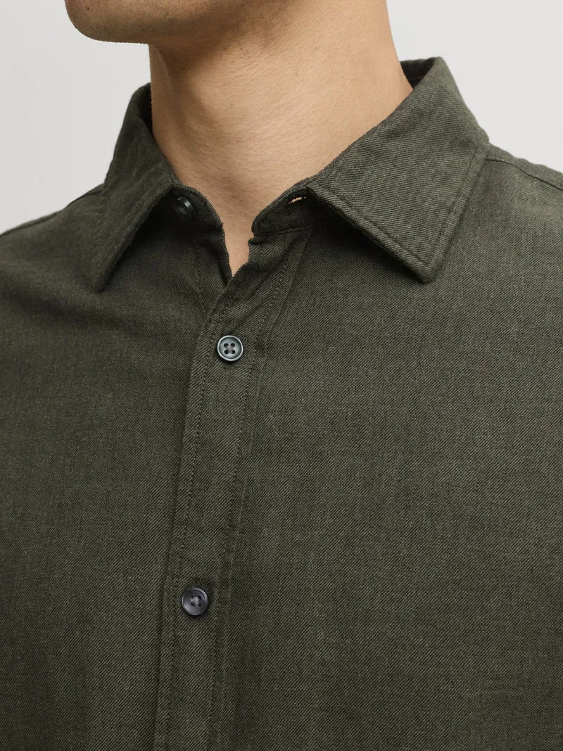 JJEFIELD MELANGE SHIRT LS SN, Rosin