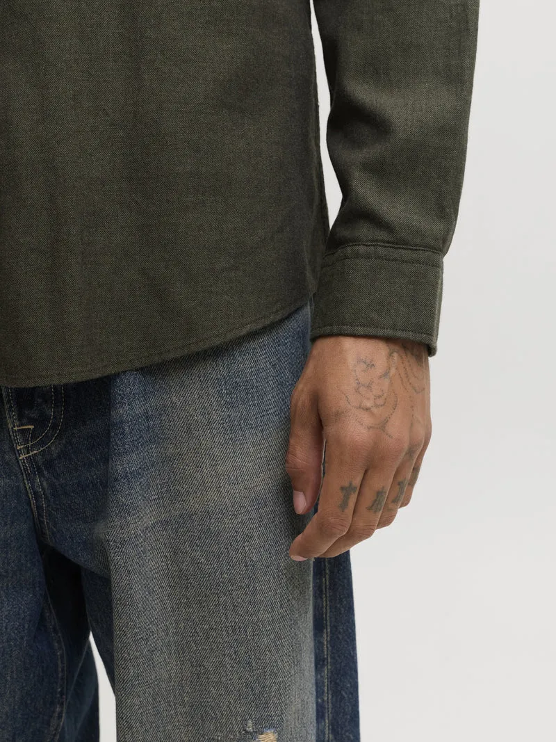 JJEFIELD MELANGE SHIRT LS SN, Rosin