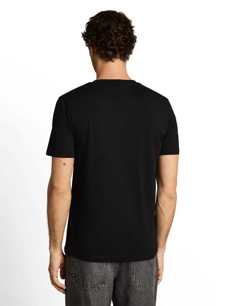 printed t-shirt, Black