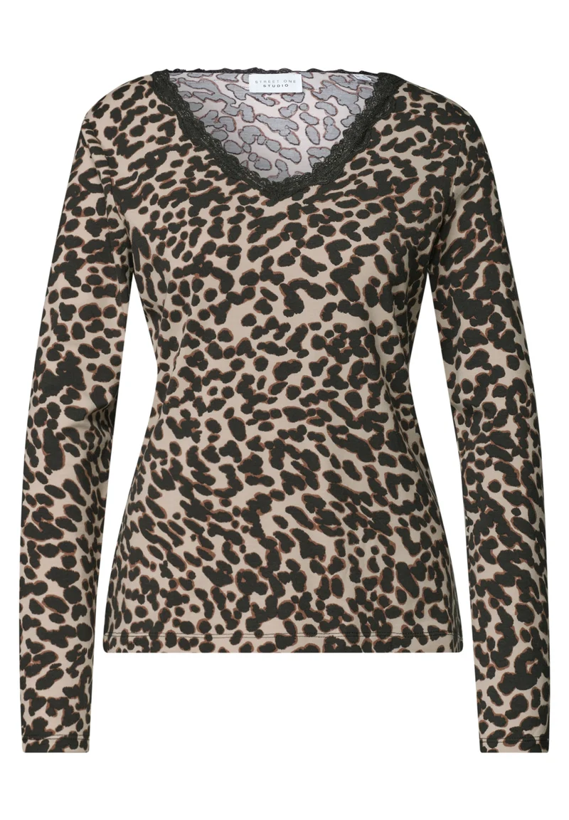 LTD QR Studio_Printed shirt w., Black