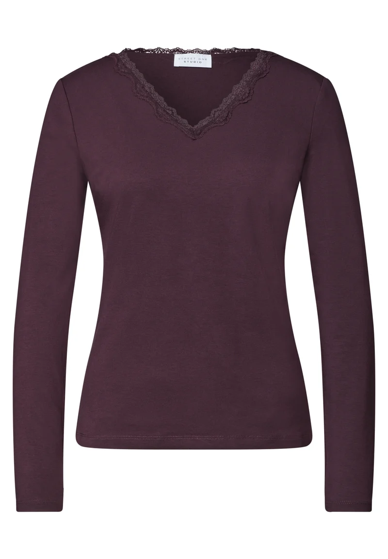 LTD QR_Studio_Shirt w.lace v-n, very berry