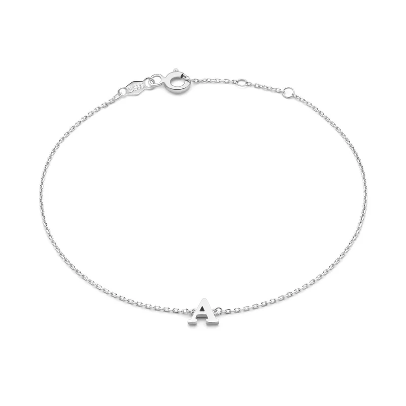 Isabel Bernard Saint Germain Rachel 14 Karat | Weißgold Initiale Armband IB320041-Z