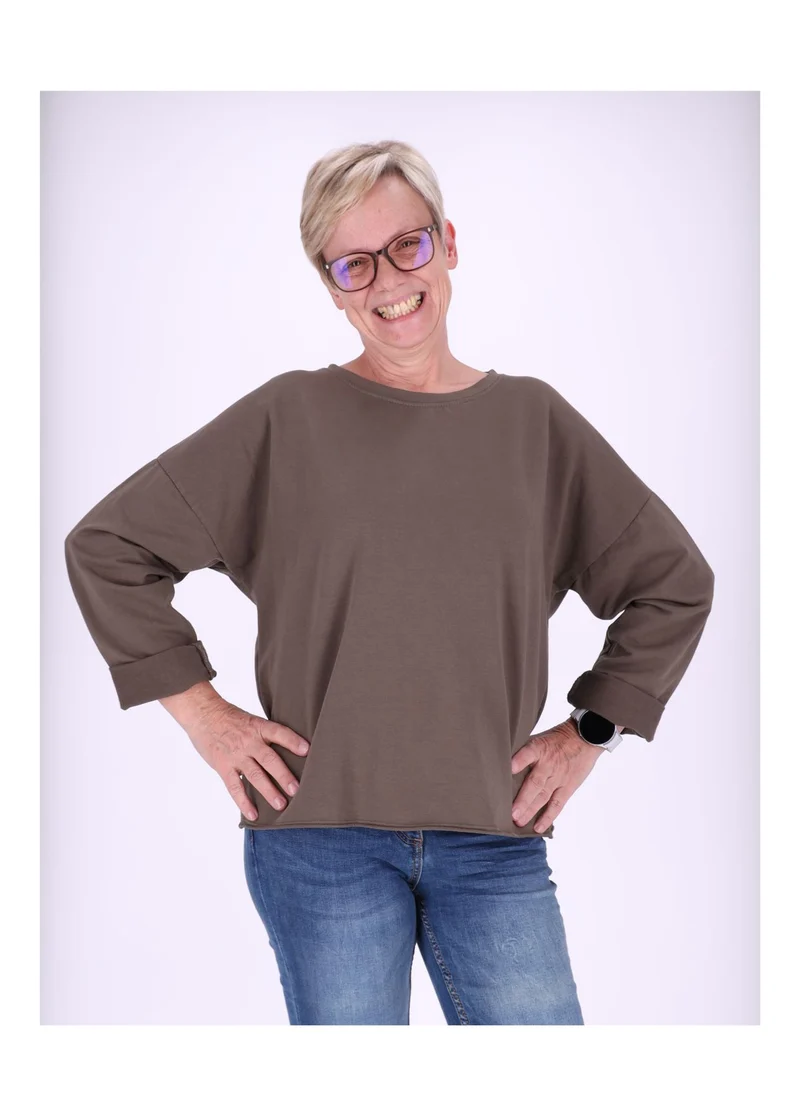 Splash of Color Sweatshirt Damen Raglanärmel